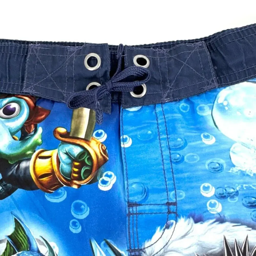 Skylanders Boys Swim‎ Board Shorts Blue Size XL